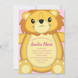 Invitación Cumpleaños de León Rosa