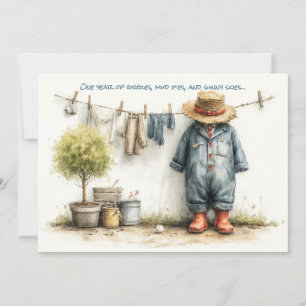 Invitación Cumpleaños de Little Farmer – 1st Fiesta en el Gra