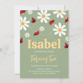 Invitación Cumpleaños de Little Ladybug