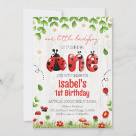 Invitación Cumpleaños de Little Ladybug