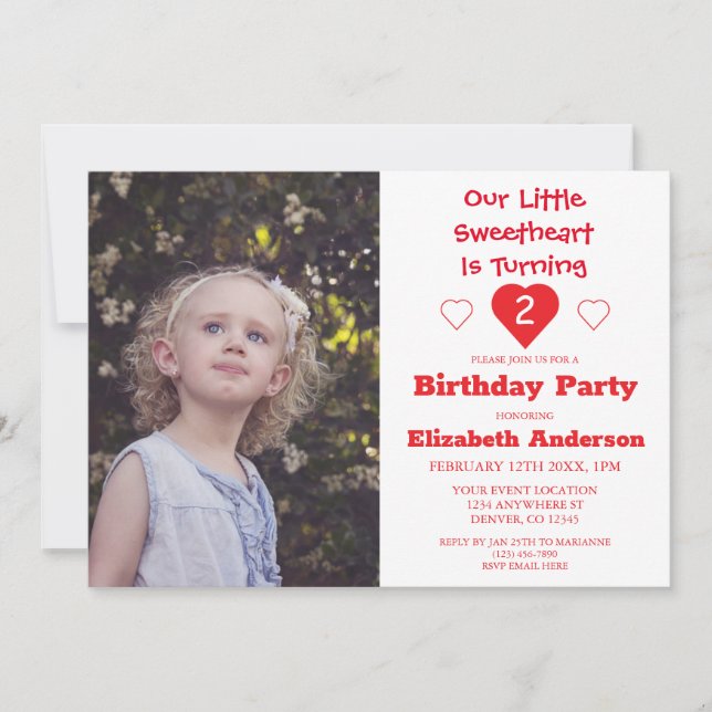 Invitación Cumpleaños de Little Squerido (Anverso)