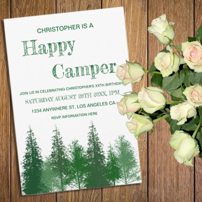 Invitación Cumpleaños de los Árboles de Woodland (Subido por el creador)