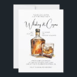 Invitación Cumpleaños de los Caballeros de Whiskey y Cigars<br><div class="desc">Celebra tu día especial con estilo con nuestras "Invitaciones de cumpleaños de caballeros Whiskey y Cigars". Estas invitaciones únicas transmiten elegancia y sofisticación, perfectas para el hombre distinguido. Este establecimiento combina con gusto el encanto de lo antiguo y lo rústico y está decorado con un ilustracion de whisky y puros...</div>