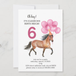 Invitación Cumpleaños de los Caballos // Oh Hay, es tu cumple