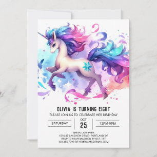 Invitación Cumpleaños de los caballos Personalizados modernos