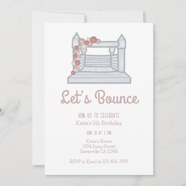 Invitación Cumpleaños de los Chicas de la Casa de Salto (Anverso)