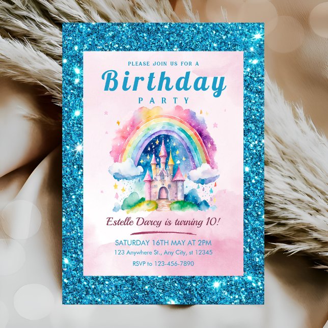 Invitación Cumpleaños de los Chicas del Castillo de Cute (Subido por el creador)