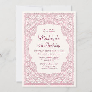 Invitación Cumpleaños de los Chicas del libro de hadas