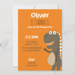 Invitación Cumpleaños de los dinosaurios