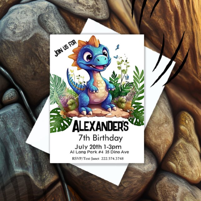 Invitación Cumpleaños de los dinosaurios, (Subido por el creador)