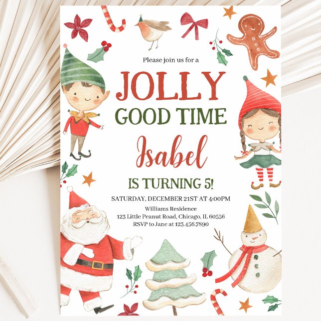 Invitación Cumpleaños de los Elfos de Buen Tiempo (Subido por el creador)