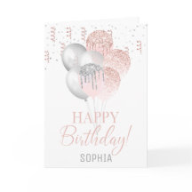 Cumpleaños de los globos Rubor y Silver