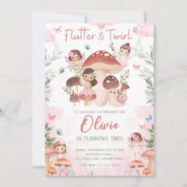 Invitación Cumpleaños de los Hados, Bosque de Jardín Whimsica