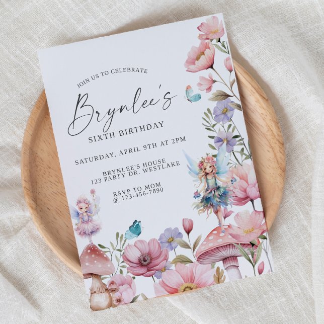 Invitación Cumpleaños de los hados, Fiesta de los jardines, e (Subido por el creador)