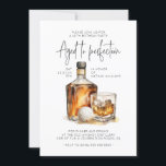 Invitación Cumpleaños de los hombres de Whiskey y golf<br><div class="desc">Celebra la edad refinada con nuestra invitación "Whiskey Golf Birthday Bash: Aged to Perfection". Adaptada para el caballero que aprecia una ronda de golf y un whisky fino, esta invitación combina la sofisticación con un toque de espíritu lúdico. Es la manera perfecta de iniciar las festividades para el hombre maduro...</div>