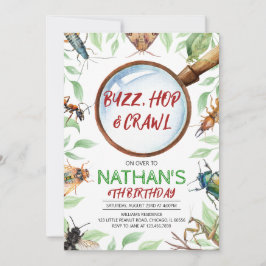 Invitación Cumpleaños de los insectos