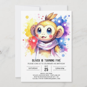 Invitación Cumpleaños de los monos en la Red