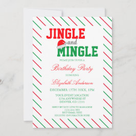 Invitación Cumpleaños de los Navidades Jingle y Mingle