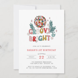 Invitación Cumpleaños de los Navidades Retro