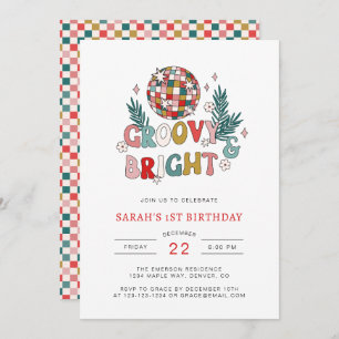 Invitación Cumpleaños de los Navidades Retro