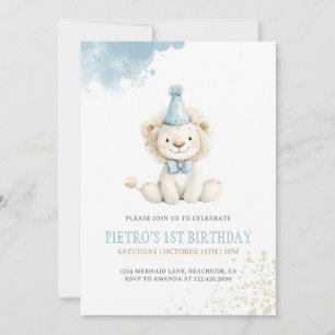Invitación Cumpleaños de los Niños Azules de León