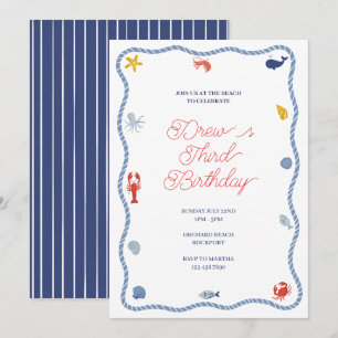 Invitación Cumpleaños de los Niños Costeros