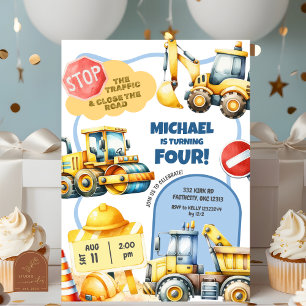 Invitación Cumpleaños de los Niños de la Construcción