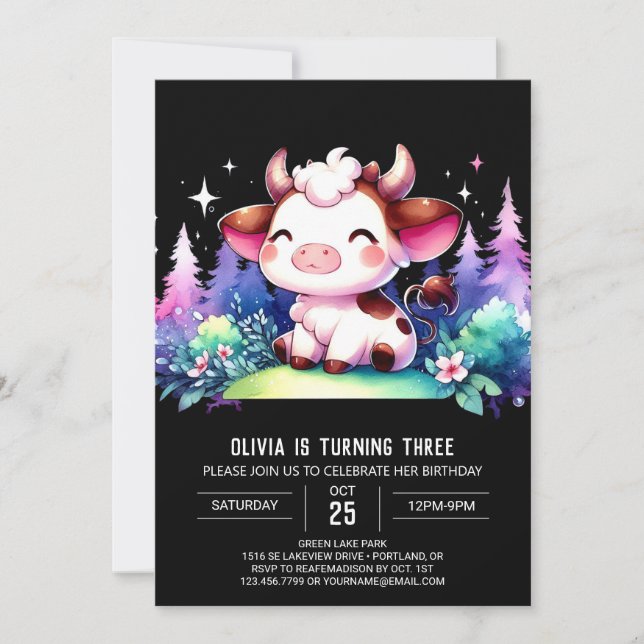 Invitación Cumpleaños de los Niños de la moda (Anverso)