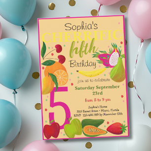 Invitación Cumpleaños de los niños de las frutas del encanto