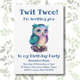 Invitación Cumpleaños de los niños de Woodland Cute