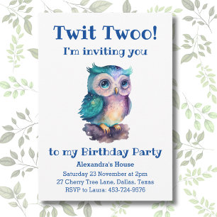 Invitación Cumpleaños de los niños de Woodland Cute