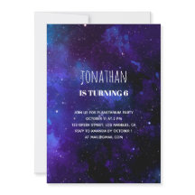 Cumpleaños de los niños del espacio. Fiesta de pla