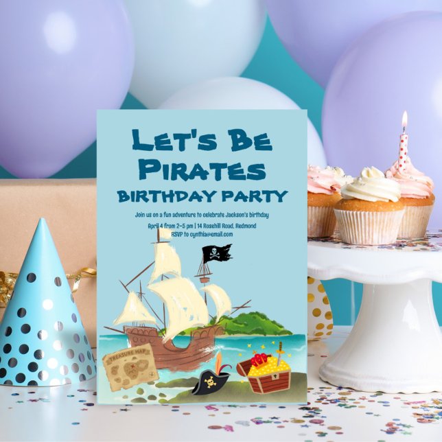 Invitación Cumpleaños de los Piratas (Subido por el creador)