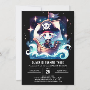 Invitación Cumpleaños de los piratas de Sweet Whimsy
