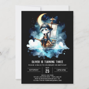 Invitación Cumpleaños de los Piratas Náuticos Adorables