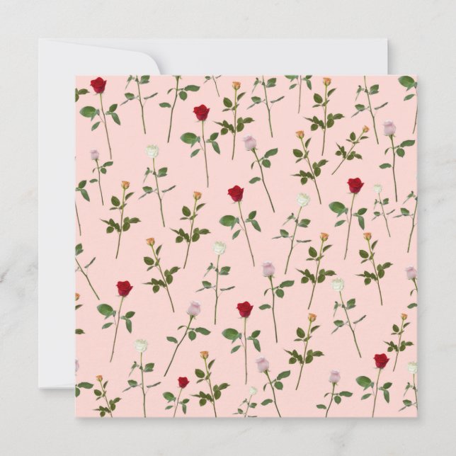 Invitación Cumpleaños de los Rosas bonitos (Anverso)