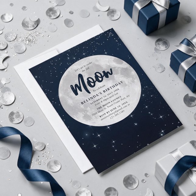 Invitación Cumpleaños de Luna Llena (Subido por el creador)
