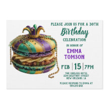 Cumpleaños de Macarón Real de Mardi Gras