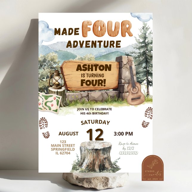 Invitación Cumpleaños de Made 4 Adventure Woodlands (Subido por el creador)
