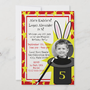 Invitación Cumpleaños de Magic Me