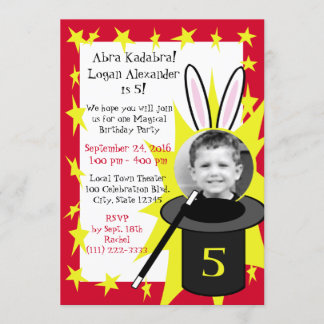Invitación Cumpleaños de Magic Me