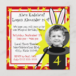 Invitación Cumpleaños de Magic Me