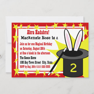 Invitación Cumpleaños de Magic Me