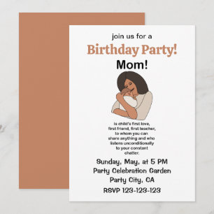 Invitación Cumpleaños de Mamá Mamá Madre Cita