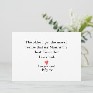 Invitación Cumpleaños de Mamá Regalo del Día de la Madre Pers