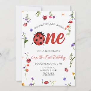 Invitación Cumpleaños de Mariquita por primera vez