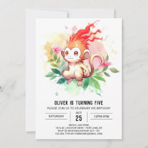 Invitación Cumpleaños de monos encantados en línea