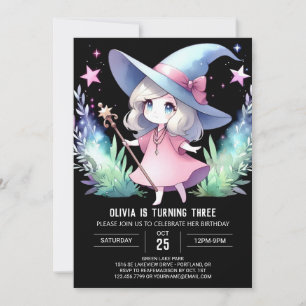 Invitación Cumpleaños de Mystical Little Wizard