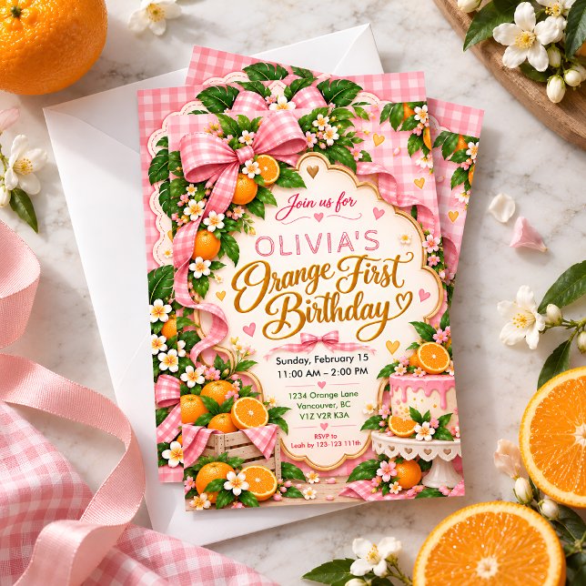Invitación Cumpleaños de Naranja Dulce (Subido por el creador)