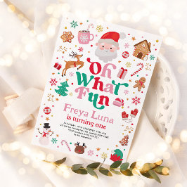 Invitación Cumpleaños de Navidades Cuidados Oh Qué Divertido